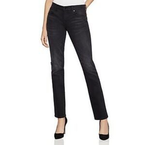 BCBG Max Azria Distressed black boyfreind jean